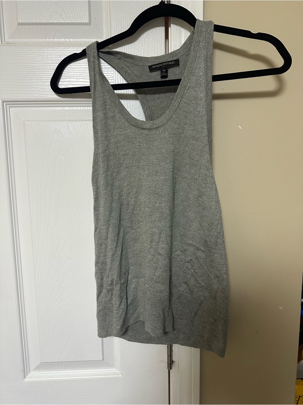 Banana Republic Light Gray Racerback Tank